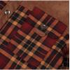 imageINVACHI Mens Plaid Corduroy Jacket Flannel Shirt Jacket Sherpa Lined Shacket MenRed