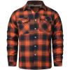 imageINVACHI Mens Plaid Shirt Jacket Flannel Sherpa Lined Jacket Mens Casual Cotton Lightweight JacketYellow