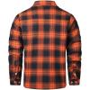 imageINVACHI Mens Plaid Shirt Jacket Flannel Sherpa Lined Jacket Mens Casual Cotton Lightweight JacketYellow