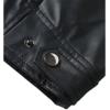 imageINVACHI Mens Stand Collar Faux Leather Jacket Slim Fit Motorcycle Jacket Waterproof Biker Jacket