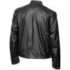 imageINVACHI Mens Stand Collar Faux Leather Jacket Slim Fit Motorcycle Jacket Waterproof Biker Jacket