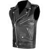 imageINVACHI Mens Faux Leather Motorcycle Vest Riding Club Biker Vest Sleeveless Jacket with Adjustable Belt