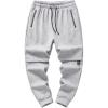 imageINVACHI Mens Joggers with Pockets Casual Cotton Sweatpants Sports Gym Pants for MenGrey