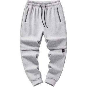 imageINVACHI Mens Joggers with Pockets Casual Cotton Sweatpants Sports Gym Pants for MenGrey