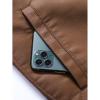 imageINVACHI Faux Leather Bomber Jacket Men Aviator Jacket Men Winter Fleece Lined Jacket with Fur CollarBrown