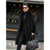 imageINVACHI Mens Faux Fur Coat Winter Long Faux Mink Coat Fluffy Thick Trench Coat for MenBlackshawl Collar