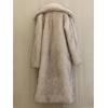 imageINVACHI Mens Faux Fur Coat Winter Long Faux Mink Coat Fluffy Thick Trench Coat for MenWhite