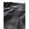 imageINVACHI Mens Faux Leather Jacket Casual Slim Fit Biker Motorcycle Jacket with Stand CollarBlack