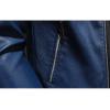 imageINVACHI Mens Faux Leather Jacket Casual Slim Fit Biker Motorcycle Jacket with Stand CollarBlue