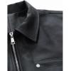 imageINVACHI Mens Faux Leather Jacket Casual Vintage Lightweight Motorcycle Jacket Slim Fit ZipUp Trucker JacketBlack