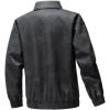 imageINVACHI Mens Faux Leather Jacket Casual Vintage Lightweight Motorcycle Jacket Slim Fit ZipUp Trucker JacketBlack