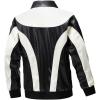 imageINVACHI Mens Faux Leather Jacket Slim Fit Motorcycle Jacket Casual Lightweight Waterproof Biker Jacket for MenWhite