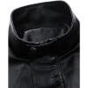 imageINVACHI Mens Faux Leather Jacket Waterproof Motorcycle Jacket ZipUp High Collar Biker Jacket for MenBlack