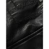 imageINVACHI Mens Hooded Faux Leather Jacket Waterproof Fleece Lined Jacket Leather Biker Jacket MenBlack