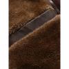 imageINVACHI Mens Hooded Faux Leather Jacket Waterproof Fleece Lined Jacket Leather Biker Jacket MenBrown