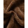 imageINVACHI Mens Hooded Faux Leather Jacket Waterproof Fleece Lined Jacket Leather Biker Jacket MenBrown