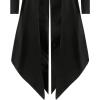 imageINVACHI Mens Steampunk Jacket Halloween Vampire Costume Men Vintage Victorian Frock CoatBlack