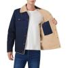 imageINVACHI Mens Winter Jacket Sherpa Jacket Warm Fleece Lined Trucker Coat with Multi PocketsNavy Blue