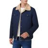 imageINVACHI Mens Winter Jacket Sherpa Jacket Warm Fleece Lined Trucker Coat with Multi PocketsNavy Blue