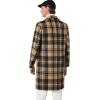 imageINVACHI Mens Wool Blend Long Trench Coat Notched Collar Single Breasted Overcoat Warm Winter Pea CoatAcamel Gray Check