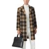 imageINVACHI Mens Wool Blend Long Trench Coat Notched Collar Single Breasted Overcoat Warm Winter Pea CoatAcamel Gray Check