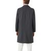 imageINVACHI Mens Wool Blend Long Trench Coat Notched Collar Single Breasted Overcoat Warm Winter Pea CoatAgrey
