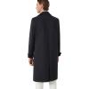 imageINVACHI Mens Wool Blend Long Trench Coat Notched Collar Single Breasted Overcoat Warm Winter Pea CoatBgrey