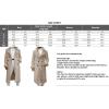 imageINVACHI Mens Wool Blend Long Trench Coat Notched Collar Single Breasted Overcoat Warm Winter Pea CoatBkhaki