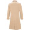 imageINVACHI Mens Wool Blend Long Trench Coat Notched Collar Single Breasted Overcoat Warm Winter Pea CoatBkhaki