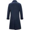 imageINVACHI Mens Wool Blend Long Trench Coat Notched Collar Single Breasted Overcoat Warm Winter Pea CoatBnavy Blue
