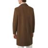 imageINVACHI Mens Wool Blend Long Trench Coat Notched Collar Single Breasted Overcoat Warm Winter Pea CoatCbrown