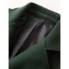imageINVACHI Mens Wool Blend Long Trench Coat Notched Collar Single Breasted Overcoat Warm Winter Pea CoatCgreen