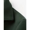 imageINVACHI Mens Wool Blend Long Trench Coat Notched Collar Single Breasted Overcoat Warm Winter Pea CoatCgreen