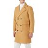 imageINVACHI Mens Wool Blend Long Trench Coat Notched Collar Single Breasted Overcoat Warm Winter Pea CoatCkhaki