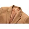 imageINVACHI Mens Wool Blend Long Trench Coat Notched Collar Single Breasted Overcoat Warm Winter Pea CoatNewcamel