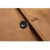 imageINVACHI Mens Wool Blend Long Trench Coat Notched Collar Single Breasted Overcoat Warm Winter Pea CoatNewcamel