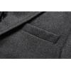 imageINVACHI Mens Wool Blend Long Trench Coat Notched Collar Single Breasted Overcoat Warm Winter Pea CoatNewgrey