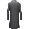 imageINVACHI Mens Wool Blend Long Trench Coat Notched Collar Single Breasted Overcoat Warm Winter Pea CoatNewgrey