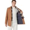 imageINVACHI Mens Wool Blend Pea Coat Warm Winter Trench Coat with Detachable Soft Scarf Single Breasted Overcoat01 Camel