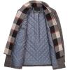 imageINVACHI Mens Wool Blend Pea Coat Warm Winter Trench Coat with Detachable Soft Scarf Single Breasted Overcoat01 Coffee