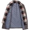 imageINVACHI Mens Wool Blend Pea Coat Warm Winter Trench Coat with Detachable Soft Scarf Single Breasted Overcoat01 Grey