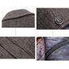 imageINVACHI Mens Wool Blend Pea Coat Warm Winter Trench Coat with Detachable Soft Scarf Single Breasted Overcoat01 Grey