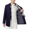 imageINVACHI Mens Wool Blend Pea Coat Warm Winter Trench Coat with Detachable Soft Scarf Single Breasted Overcoat01 Navy