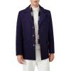 imageINVACHI Mens Wool Blend Pea Coat Warm Winter Trench Coat with Detachable Soft Scarf Single Breasted Overcoat01 Navy