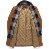 imageINVACHI Mens Wool Blend Pea Coat Warm Winter Trench Coat with Detachable Soft Scarf Single Breasted Overcoat01 Yellow