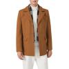 imageINVACHI Mens Wool Blend Pea Coat Warm Winter Trench Coat with Detachable Soft Scarf Single Breasted Overcoat01 Yellow