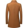 imageINVACHI Mens Wool Blend Pea Coat Warm Winter Trench Coat with Detachable Soft Scarf Single Breasted Overcoat01 Yellow