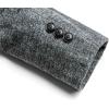 imageINVACHI Mens Wool Blend Pea Coat Warm Winter Trench Coat with Detachable Soft Scarf Single Breasted Overcoat02 Grey