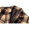 imageINVACHI Mens Wool Blend Pea Coat Warm Winter Trench Coat with Detachable Soft Scarf Single Breasted OvercoatPcoffee