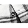 imageINVACHI Mens Wool Blend Pea Coat Warm Winter Trench Coat with Detachable Soft Scarf Single Breasted OvercoatPwhite Grey